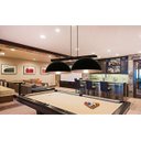 Ver imagem 2 de Pendente Trilho Atenas Duplo Preto Cobre Interno 95cm para Mesa Sinuca Bilhar