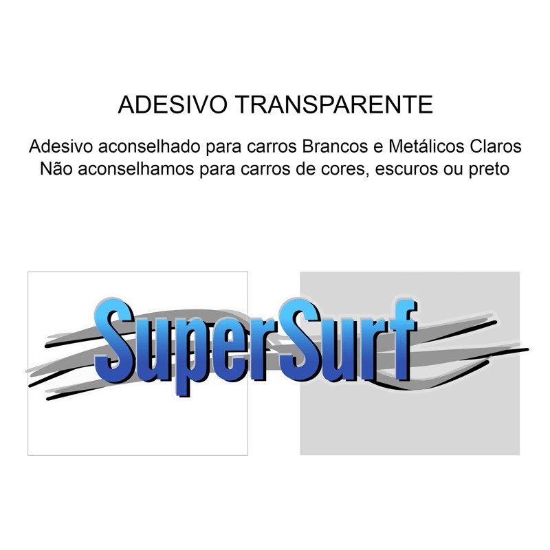 Par Adesivo Super Surf Saveiro Parati G3 G4 2003 2004 a 2008 Teu Adesivo Azul Claro - 2