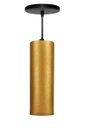 Ver imagem 1 de Pendente Viena Tubo Dourado Cabo Em Tecido 8x25CM 9524T