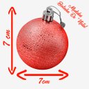 Ver imagem 2 de Kit 48 Bolas Natalinas Árvore Natal 7cm Vermelho e Dourado