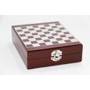 Ver imagem 4 de Kit Acessórios para Vinho 5 Peças Inox Caixa com Jogo Xadrez