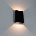 Ver imagem 1 de Arandela LED Preta LED 4W 3000K 12cm Muro Parede Externa Delis