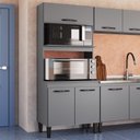 Ver imagem 2 de Paneleiro Forno Duplo 3 Portas Light Cinza