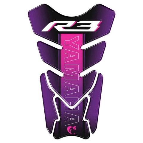 Protetor de Tanque Adesivo Moto Yamaha R3 Cor Roxo