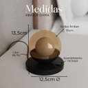 Ver imagem 3 de Abajur Luminária de Mesa Dama Interruptor e Globo e Lâmpada Branco Frio Decoração Casa Sala Quarto