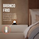 Ver imagem 2 de Abajur Luminária de Mesa Dama Interruptor e Globo e Lâmpada Branco Frio Decoração Casa Sala Quarto