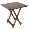 Mesa Dobrável 70x70 Retrátil De Madeira Imbuia - 1
