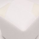 Ver mais imagens de Puff Decorativo Urban Corino para Sala Quarto Hall de Entrada Compacto Assento Extra Branco