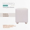 Ver imagem 7 de Puff Decorativo Urban Corino para Sala Quarto Hall de Entrada Compacto Assento Extra Branco
