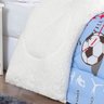 Coberdrom Pele de Carneiro Infantil Estampada Esporte Sherpa Solteiro 1,60m x 2,40m - 3