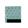 Cabeceira Dobrável Estofada Liz P02 90 cm Solteiro Suede Azul Tiffany - ADJ Decor - 7