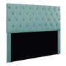 Cabeceira Dobrável Estofada Liz P02 90 cm Solteiro Suede Azul Tiffany - ADJ Decor - 1