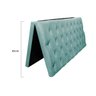 Cabeceira Dobrável Estofada Liz P02 90 cm Solteiro Suede Azul Tiffany - ADJ Decor - 5