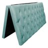 Cabeceira Dobrável Estofada Liz P02 90 cm Solteiro Suede Azul Tiffany - ADJ Decor - 6