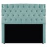 Cabeceira Dobrável Estofada Liz P02 90 cm Solteiro Suede Azul Tiffany - ADJ Decor - 2