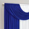 Cortina Azul para Quarto ou Sala Grande 4m x 2,8m de Altura Ideal para Varão Simples de 4 Metros - 2