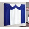Cortina Azul para Quarto ou Sala Grande 4m x 2,8m de Altura Ideal para Varão Simples de 4 Metros - 3