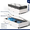 Ver imagem 5 de Cama Box Baú com Colchão de Espuma D33 Ortobom Airtech 100 Solteiro 88 Cm