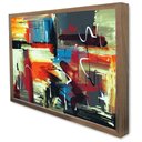 Ver imagem 4 de Quadro Decorativo Abstrato Viva La Vida em Moldura Caixa Tacolado Moldura Trad 1cm Preta sem Vidro 4