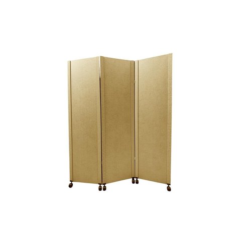 Biombo Liso Reto 3 Folhas c/ 06 Rodinhas