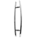 Ver imagem 2 de Puxador Inox Polido Curvo Angulo 600mm Todas Portas
