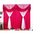 Ver imagem 1 de Cortina para Sala ou Quarto Pink Clássica com Bandô 3m x 2,80m de altura Ideal para Varão Simples de