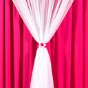 Ver imagem 3 de Cortina para Sala ou Quarto Pink Clássica com Bandô 3m x 2,80m de altura Ideal para Varão Simples de