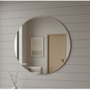 Ver imagem 1 de Espelho Multiuso Lapidado Redondo 50cm Diam. Fita Dupla Face - Suporte