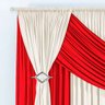 Cortina Vermelha para Quarto ou Sala Franci 4m x 2,8m de Altura Ideal para Varão Simples de 4 Metros - 2