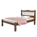 Ver imagem 2 de Cama Casal Madeira Maciça Torneada com Colchãod28 138x188x17