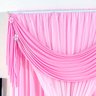 Cortina Rosa para Quarto Menina 2m x 1,70m Clássica com Voal Ideal para Varão Simples de 2 Metros - 2