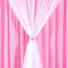 Cortina Rosa para Quarto Menina 2m x 1,70m Clássica com Voal Ideal para Varão Simples de 2 Metros - 3
