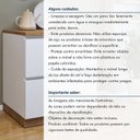 Ver mais imagens de Balcão 1 Porta 1 Gaveta com Rodapé 70cm 100% MDF Rainha Branco/Nature