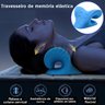 Travesseiro Cervical Ortopédico Relaxante Alívio Dor Memória Elástica Pescoço Coluna Flexível - 5