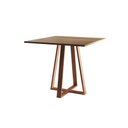 Ver imagem 1 de Mesa de Jantar Mônaco 90cm Imbuia Base Cobre