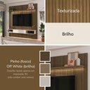 Ver imagem 5 de Painel Suspenso Tv 75 Pol 183 Cm 4585 Arly Pinho Ripado Off White