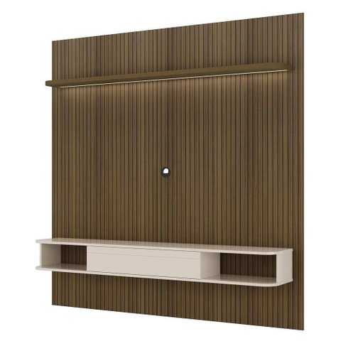 Painel Suspenso Tv 75 Pol 183 Cm 4585 Arly Pinho Ripado Off White