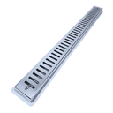 Ver imagem 2 de Ralo Linear 5x80 Inox Escamoteavel Coletor Raso 3cm Banheiro Branco