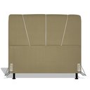 Ver imagem 1 de Cabeceira Estofada Topázio 160 cm Para Cama Box Quarto Queen Size Luxo MV Estofados Suede Bege