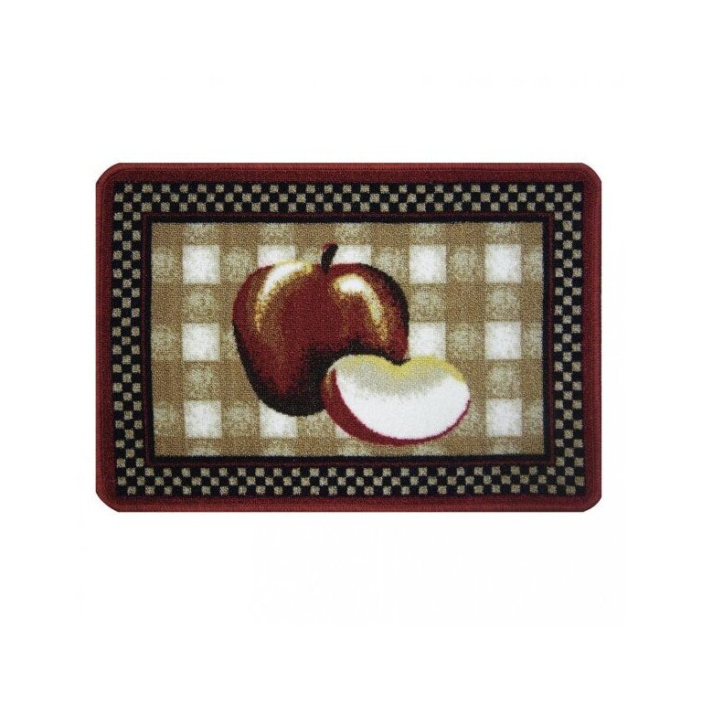 Tapete para Cozinha Bouclê Maçãs D7 Elegance Niazitex 45x65cm Tapete para Cozinha Bouclê Maçãs D7 Elegance Niazitex 45x65cm