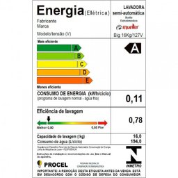 Lavadora Big 16kg Semiautomática Mueller 127v - 8