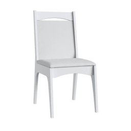 Conjunto Mesa Elástica 6 Cadeiras MDF Branco Lilies Móveis - 6