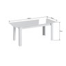 Conjunto Mesa Elástica 6 Cadeiras MDF Branco Lilies Móveis - 4