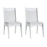 Conjunto Mesa Elástica 6 Cadeiras MDF Branco Lilies Móveis - 7