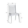 Conjunto Mesa Elástica 6 Cadeiras MDF Branco Lilies Móveis - 5