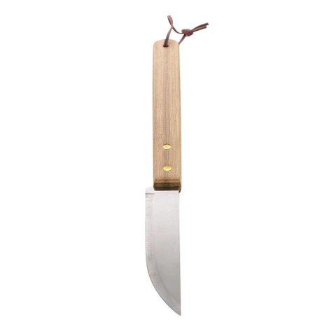 Faca para Churrasco Aço Inox e Cabo Bambu 37 Cm Lyor