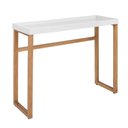 Ver imagem 2 de Aparador Buffet Slim para Sala Cozinha Pés Madeira Tampo Mdf Branco