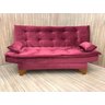 Sofá Cama 3 Lugares Vinho 507 Stilo Plus - 1