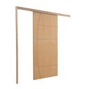 Ver imagem 3 de Porta de Correr Frisada Belíssima C/ Kit 210x92 Completa