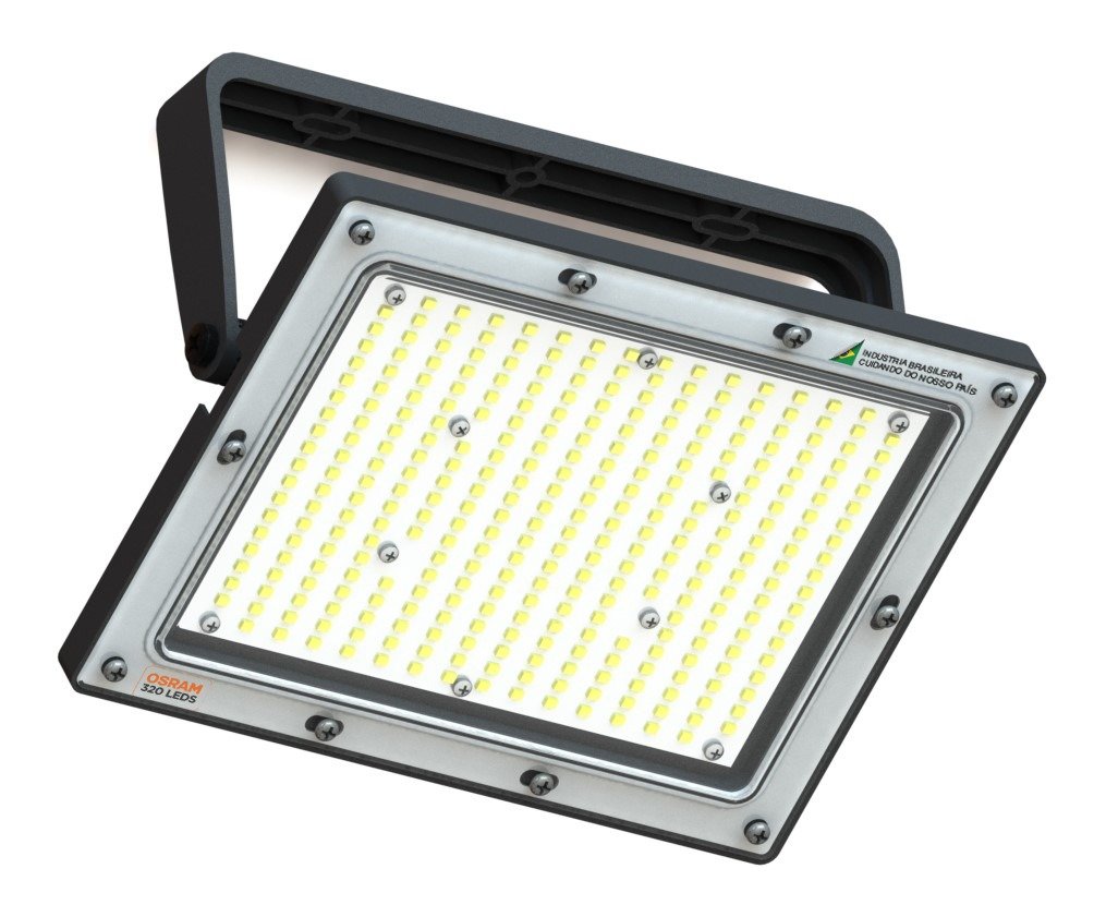 Refletor 400w Led Osram 36000lm Slim Bivolt Ip66 Branco Frio - 3